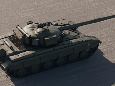 T-64 Main Battle Tank 3D model purchase