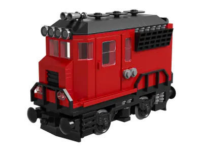 Train Mini Diesel-Electric Extinguisher Class B 3D model