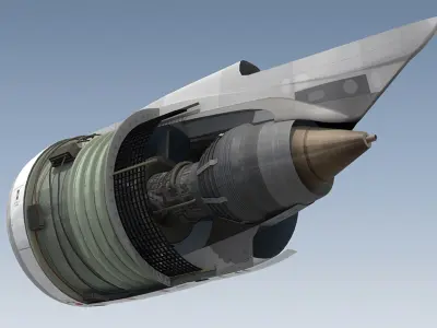 CFM Leap-1A Jet Engine 3D model