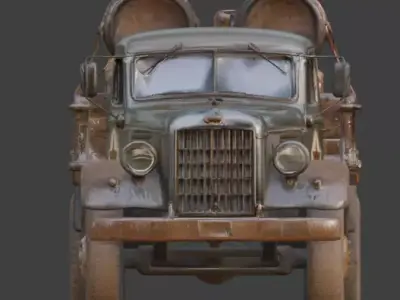 Frontier Logistics Cargo Truck Low-poly 3D model