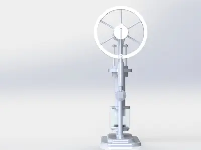 solidworks stirling hot air engine  3D model