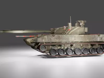 Sprut-SDM1 Tank  3D model