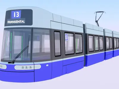 Stadler and Flexity trams 3D Model Pack
