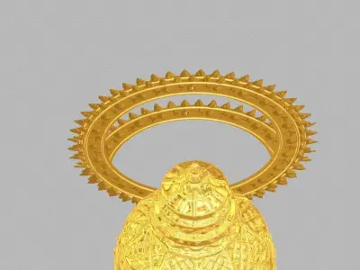 Indian Crown 3d Model 3D model