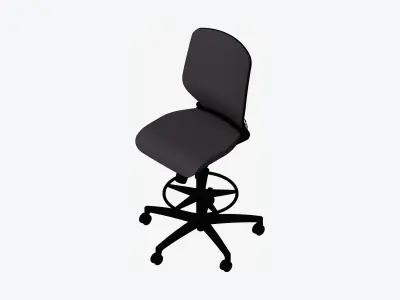 Chair - Office - Worksmart - Counter Low-poly 3D model