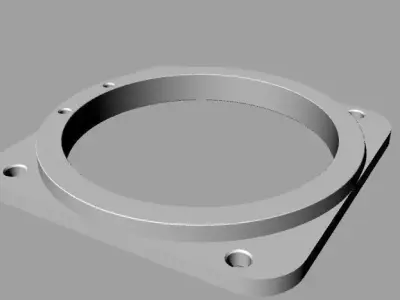 Flange Mount Free 3D model