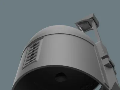 Boba Fett Helmet Mandalorian version 3D print model