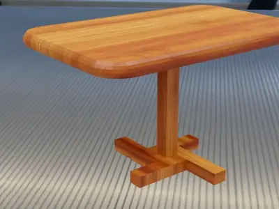 Coffee table Free low-poly 3D model