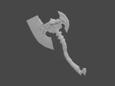 AXE KAPAK low poly Low-poly 3D model