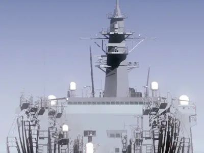 JMSDF Supply ship Mashu 3D model