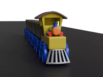 Toy Train 3D Pritable Model 3D print model