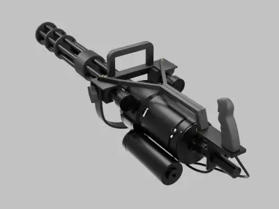 Classic Army M134-A2 minigun Free 3D model