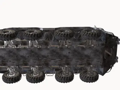 btr80 a 8x8 russia Low-poly 3D model