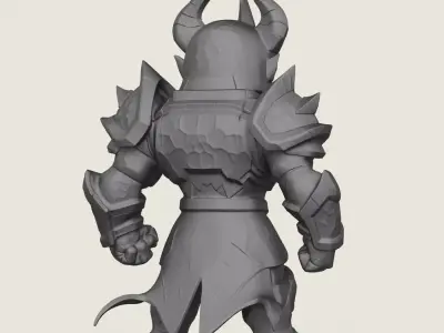 Knight Warrior Character 3D print model
