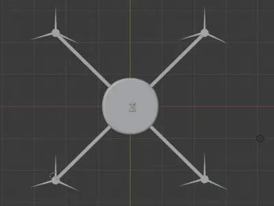 quadcopter drone 3D model purchase