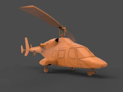 BELL 222 3D print model