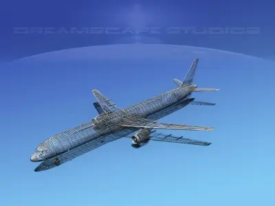 Boeing 757-300 Unmarked 1 3D model