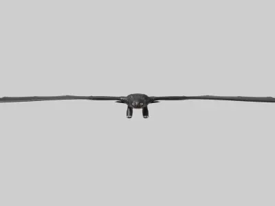 Toothless low-poly 3d model Low-poly 3D model