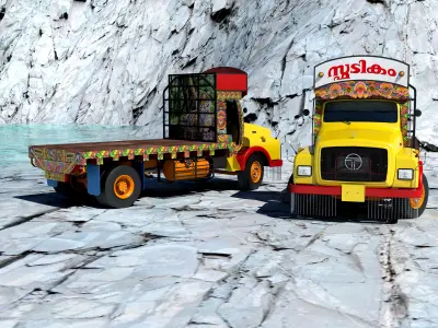 TATA 12010 SE Lorry OLD model 3D model