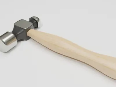 Ball Peen Hammer 3D model