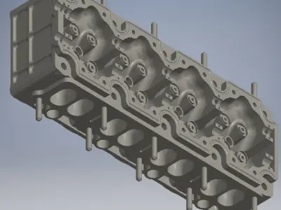 Engine Cylinder Head 3D model by lequydonhao