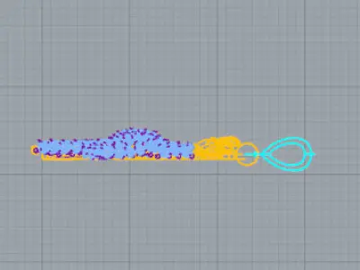 Pendente Asino Free 3D model