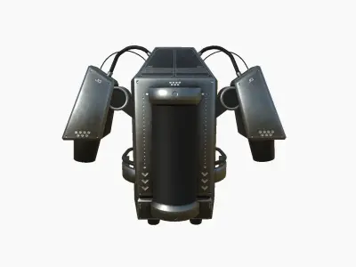 Jetpack G07 Steel - SciFi Character Design Low-poly 3D model