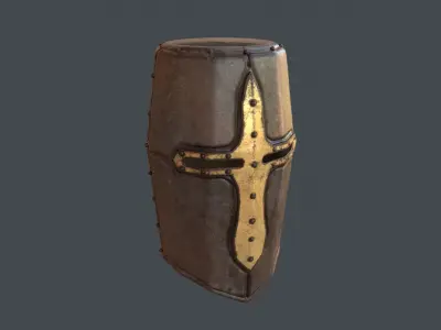 Medieval Helmet 3D model 6