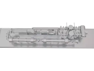 Pump Skids 3d Model 3D model