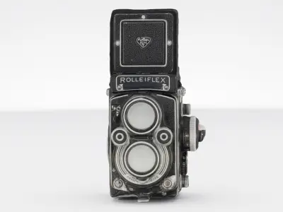 Rolleiflex TLR  medium format Film Camera 3D model