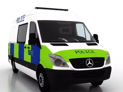 Mercedes Benz Sprinter L2H2 2009 England Police EU 3D model