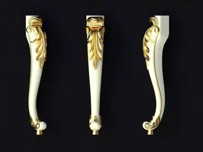 leg High quality 3d models for processing on a cnc machine  3D model