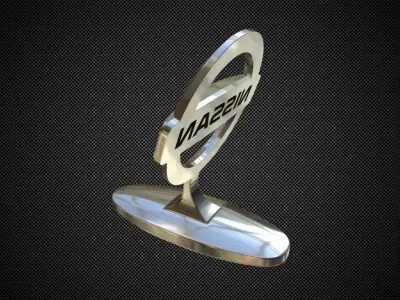 nissan logo 3D model