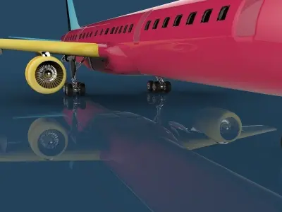 Aeroplane boeing - boeing 3D model