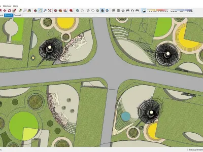 Sketchup Landscape Park 124 3D model