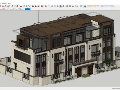 Sketchup Residential Complex 128 3D model