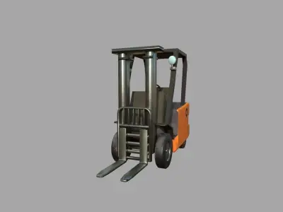 forklift Low-poly 3D model by wolffox from CGTrader