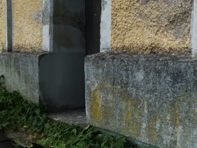 Photoscan of the front of a chapel 3D model