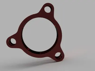 Support pipes Low-poly 3D model