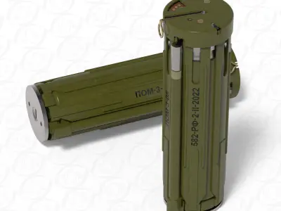 POM 3 Russian fragmentation landmine 3Dprinable moulage 3D model