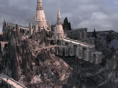 Narnia Fortress snow  3D model