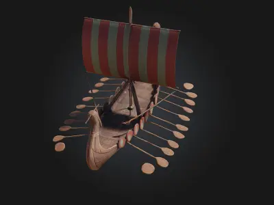 Viking Longship  Sail into Legends 3D model