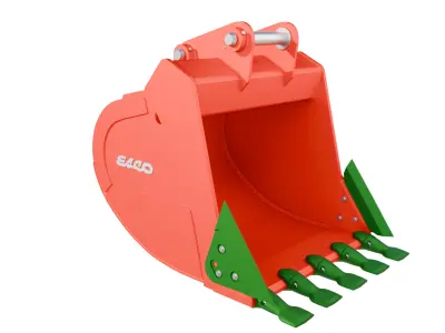 ESCO Extreme-Duty Plate Lip Bucket  XDP For hydraulic Excavators Low-poly 3D model