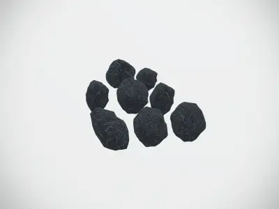 Quality Coal  Low-poly 3D model