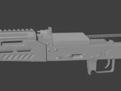 X Gun Tactical Handguard Low-poly 3D model