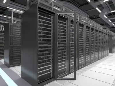 data center server 3D model purchase