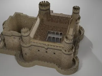 Spanish Castle Manzanares el Real 3D model