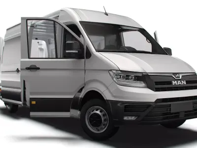MAN TGE Panel Van L3H2 HQ Interior 2023 3D model