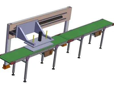 Assembly Line Laminating Machine  3D model
