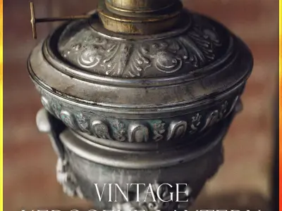 Vintage Kerosene Lamp - Game-Cinematic Ready PBR Prop 3D model